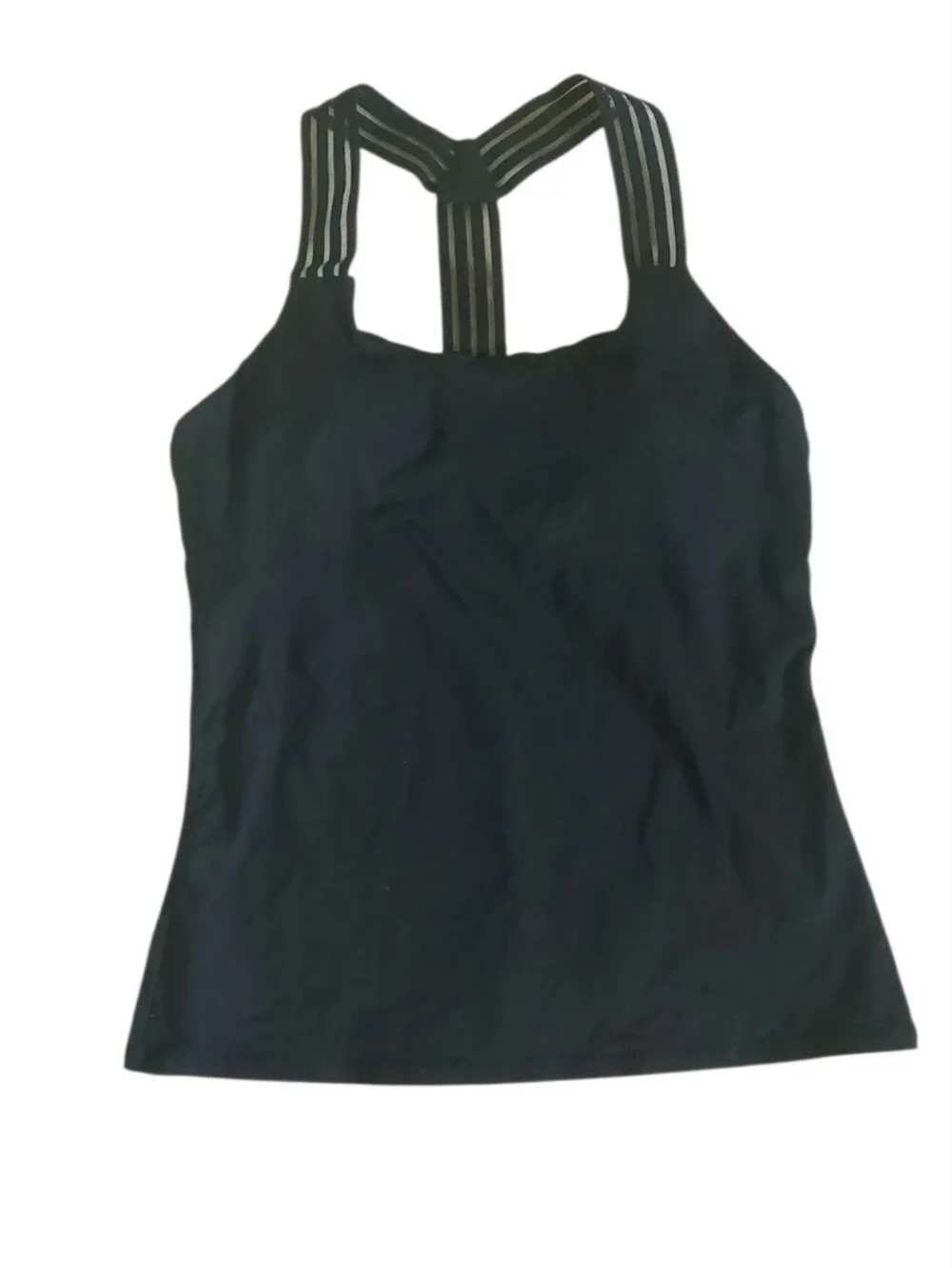 Alo yoga strappy racerback black top size S